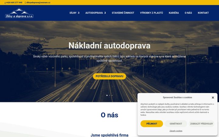 Screenshot ta' dilnyadoprava.cz