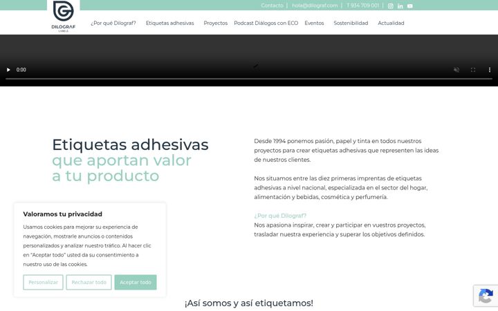 Screenshot of dilograf.com