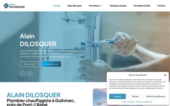 Screenshot van dilosquer-sanitaire-chauffage.fr
