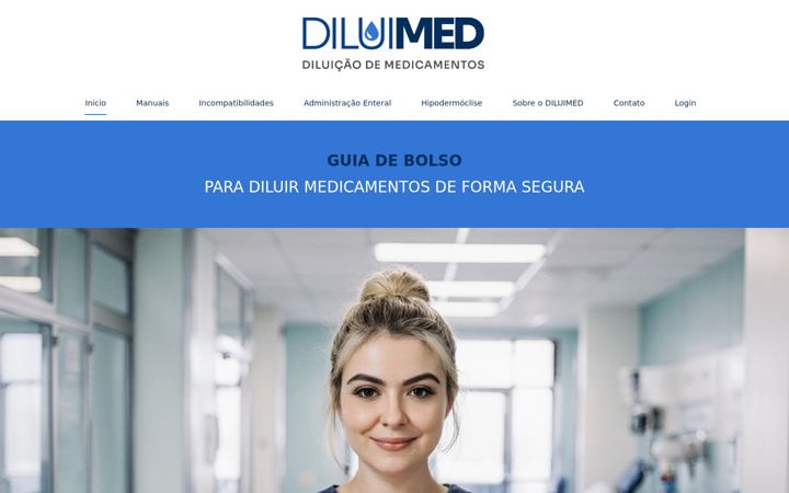 Screenshot of diluimed.com