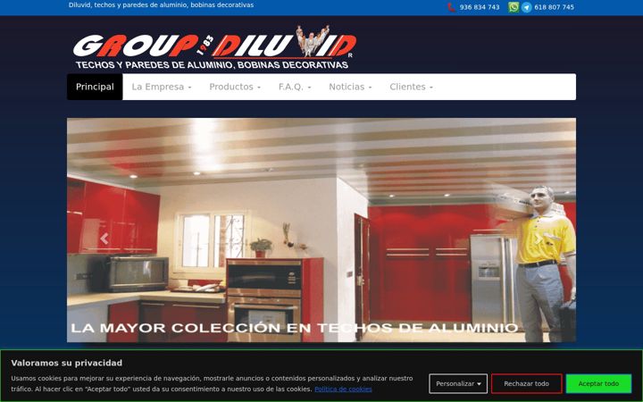Screenshot of diluvid.com