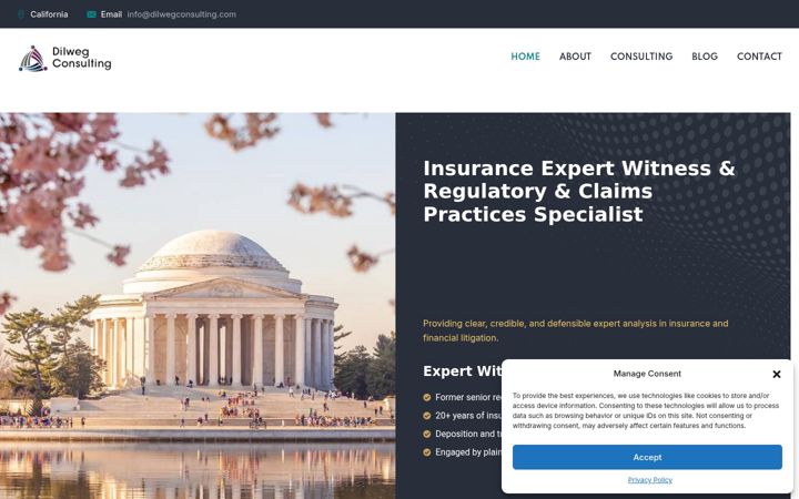 Screenshot of dilwegconsulting.com