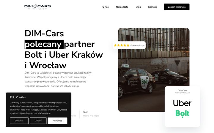 Snimka zaslona za dim-cars.pl
