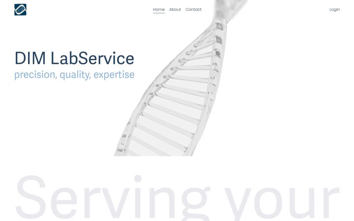 Screenshot of dim-labservice.com