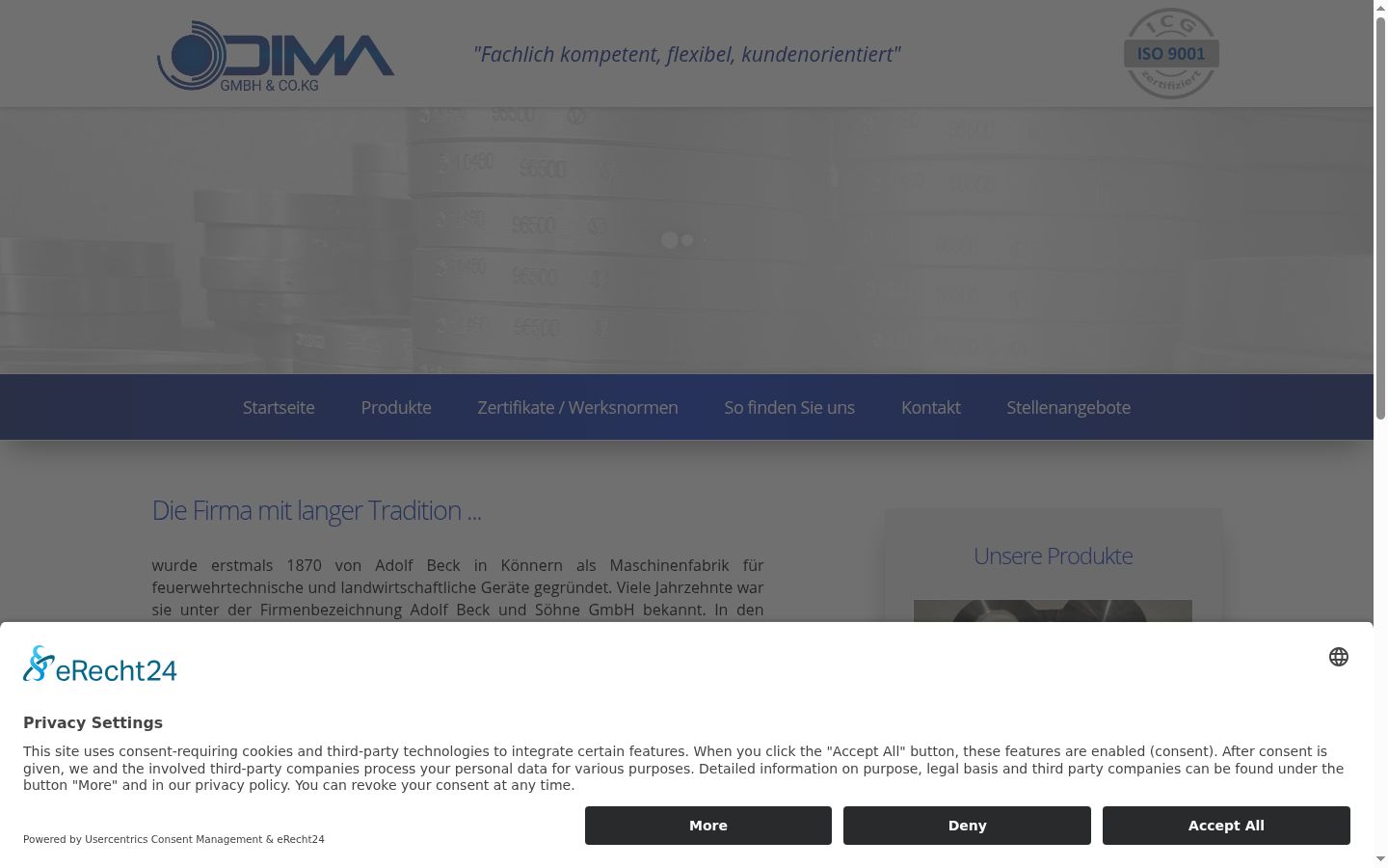 Screenshot tal-banner tal-kunsens muri qabel kwalunkwe interazzjoni