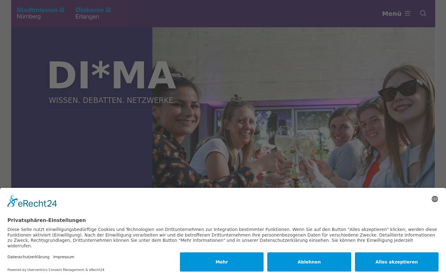 Posnetek zaslona pasice za privolitev, prikazane pred kakršno koli interakcijo