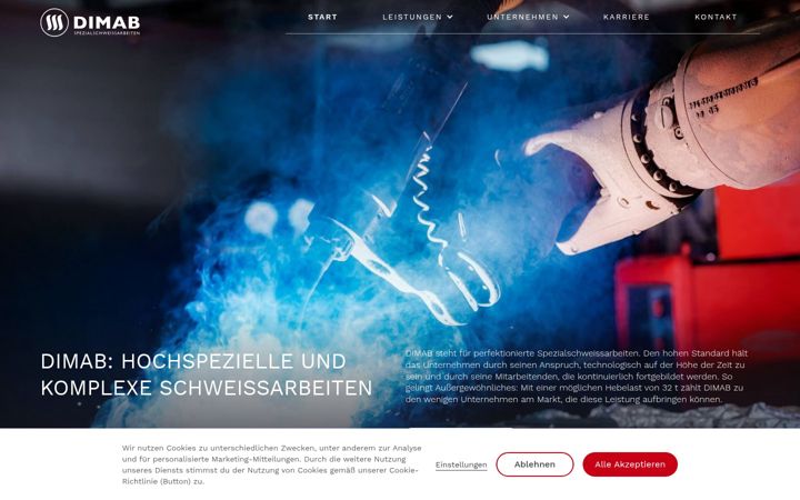 Screenshot of dimab.de