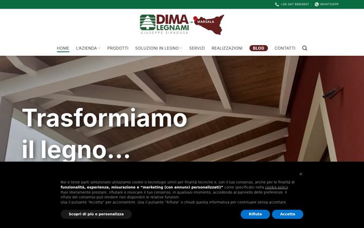 Екранна снимка на dimalegnami.it