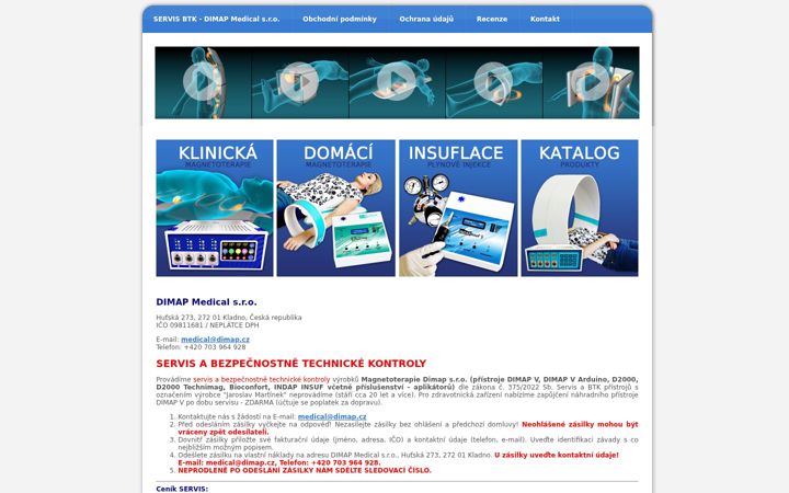Screenshot ta' dimap.cz