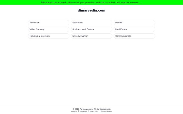 Screenshot of dimarvedia.com