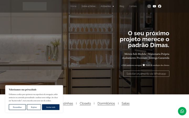 Captura de pantalla de dimasmoveis.com.br