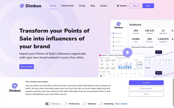 Képernyőkép: dimboo.io