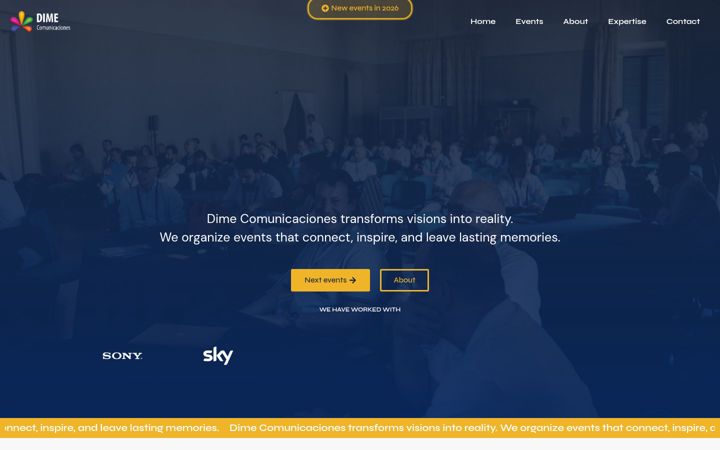 Screenshot of dimecomunica.com