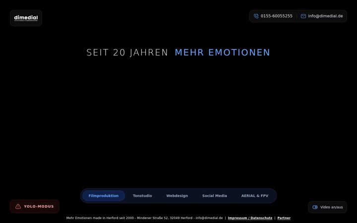 Screenshot of dimedial.de