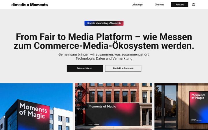 Screenshot of dimedismoments.com