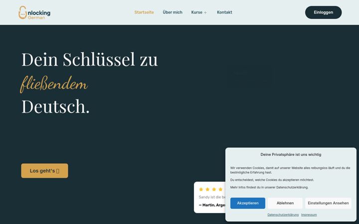Screenshot of dimeloenaleman.com