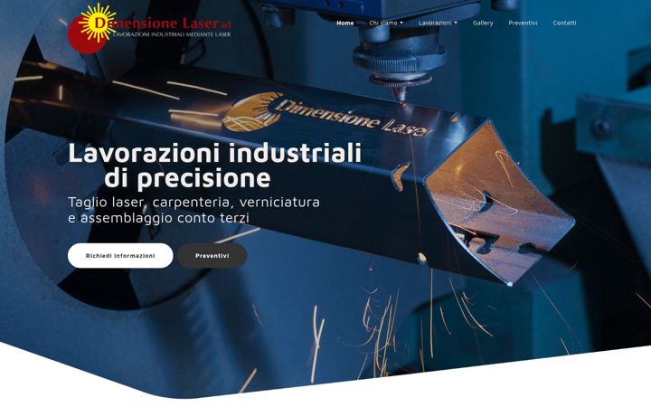 Screenshot of dimensionelaser.it