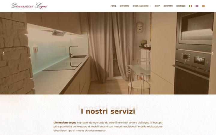 Screenshot von dimensionelegnoariano.it