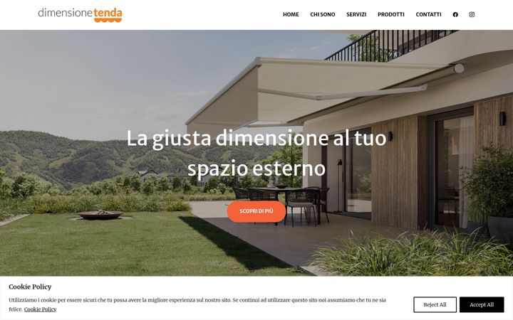 Screenshot of dimensionetendavr.com