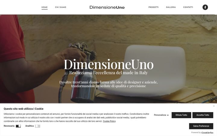 Screenshot von dimensioneuno.it