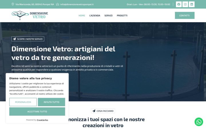 Screenshot of dimensionevetropompei.it