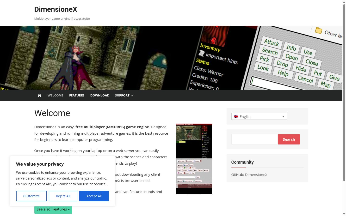 Screenshot tal-banner tal-kunsens muri qabel kwalunkwe interazzjoni
