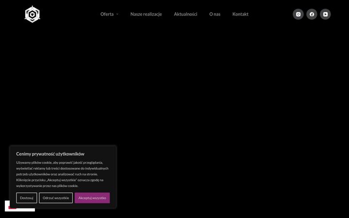 Screenshot stránky dimensionhexa.pl