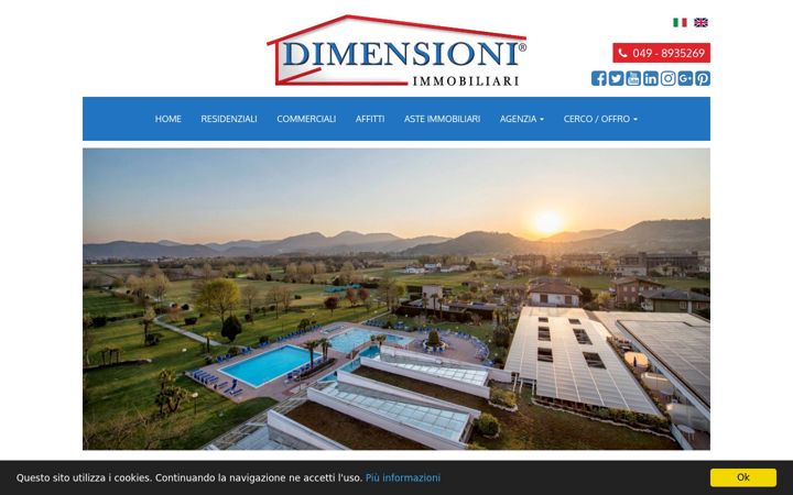 Screenshot of dimensionimmobiliari.it