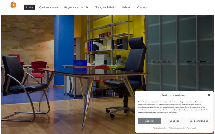 Captura de ecrã de dimensionmobiliario.net