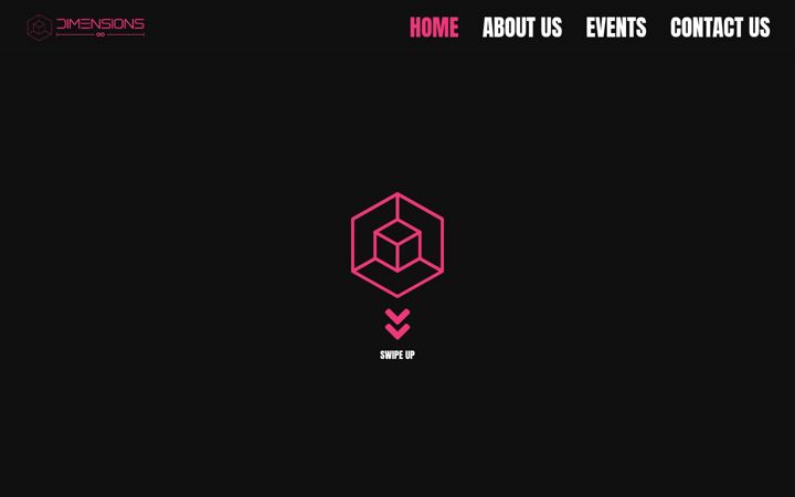 Screenshot of dimensions-events.com