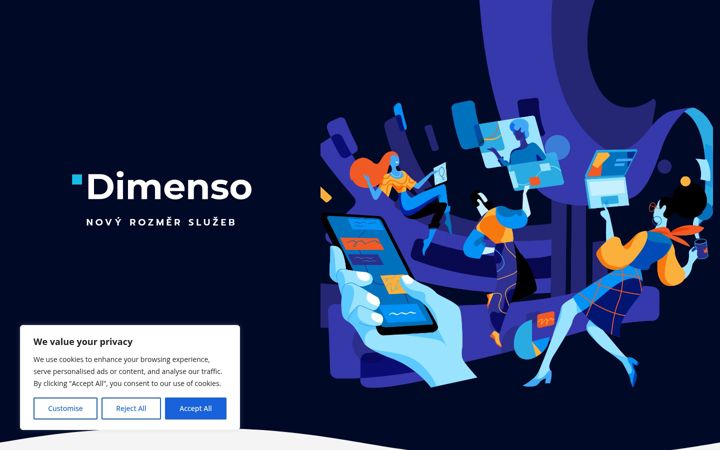 Screenshot ta' dimenso.cz