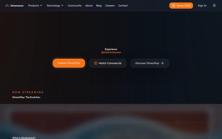 Screenshot of dimenwave.com