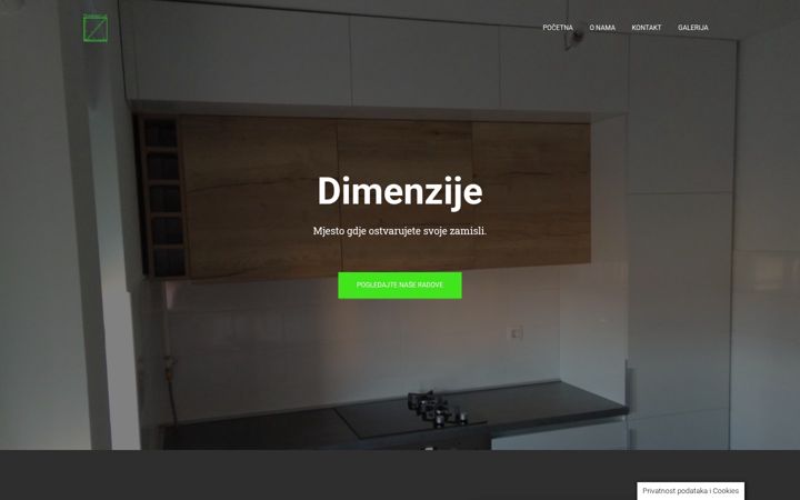 Screenshot of dimenzije.com