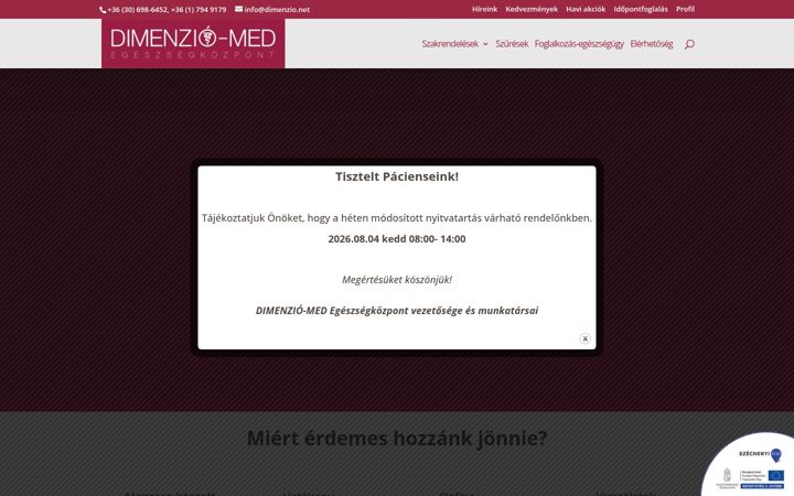 Captura de ecrã de dimenzio.net