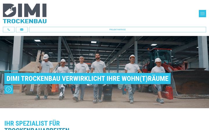 Zrzut ekranu dimi-trockenbau.de