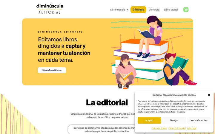 Ekraanipilt saidist diminuscula.es