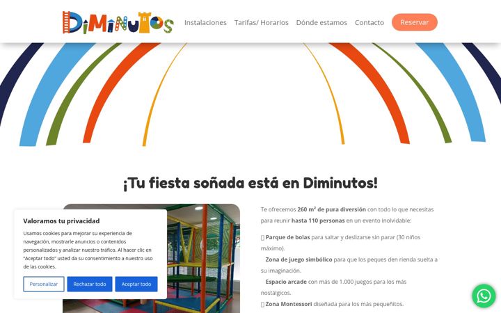 Ekraanipilt saidist diminutos.es