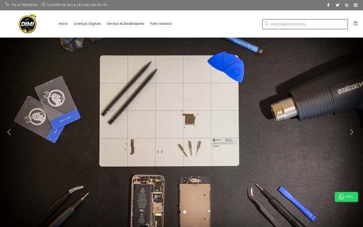 Captura de pantalla de dimirepair.com.br