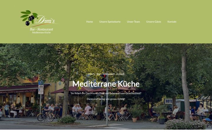 Screenshot of dimis-restaurant-eching.de