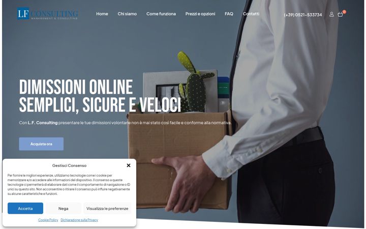 Screenshot von dimissioni-online.it