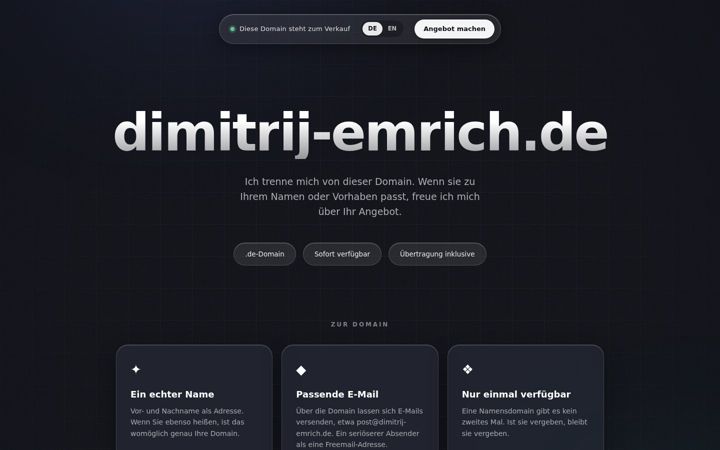 Екранна снимка на dimitrij-emrich.de