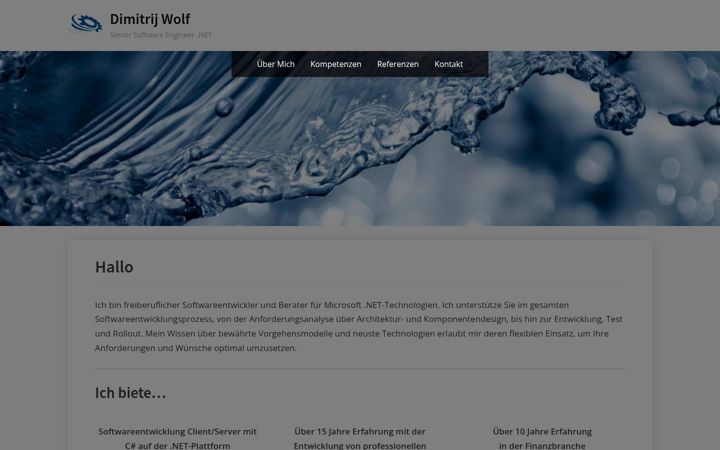 Screenshot of dimitrij-wolf.de