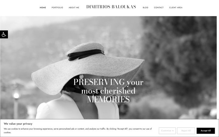 Screenshot of dimitriosbaloukas.com