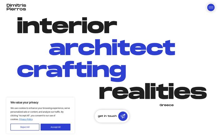 Screenshot of dimitrispierros.com