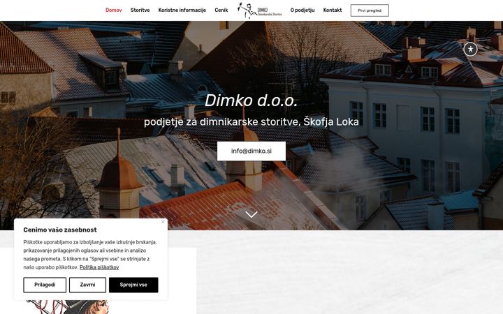 Screenshot ta' dimko.si