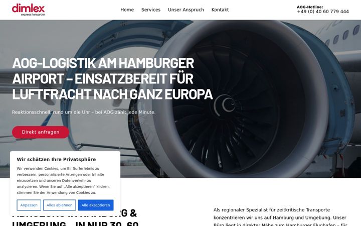 Screenshot of dimlex.de