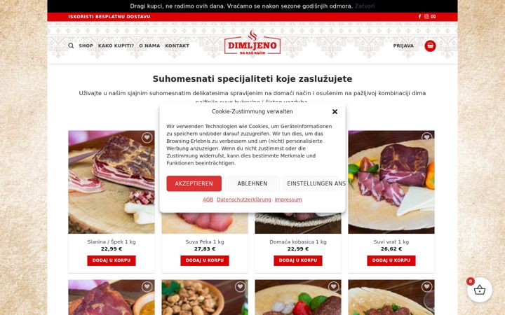 Screenshot of dimljeno.com