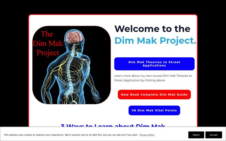Screenshot of dimmakproject.org
