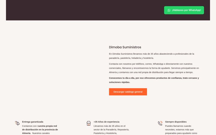 Screenshot of dimobasuministros.com
