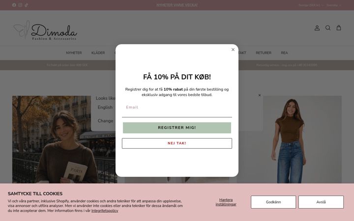 Skærmbillede af dimoda.se